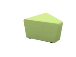 Pouf d'angle 45° Mendi - textile enduit uni