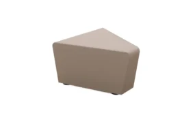 Pouf d'angle 45° Mendi - textile enduit uni