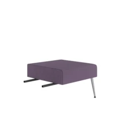 Pouf d'angle 90° Modul@ - tissu D - pieds métal