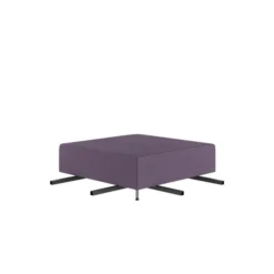 Pouf d'angle 90° Modul@ - tissu D - pieds métal