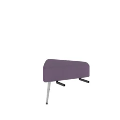 Pouf d'angle 60° Modul@ - tissu D - pieds métal
