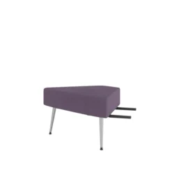 Pouf d'angle 60° Modul@ - tissu D - pieds métal