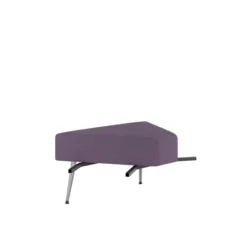 Pouf d'angle 60° Modul@ - tissu D - pieds métal