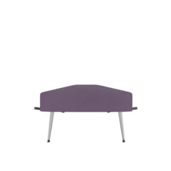 Pouf d'angle 60° Modul@ - tissu D - pieds métal