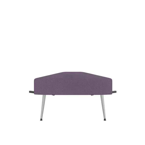 Pouf d'angle 60° Modul@ - tissu D - pieds métal