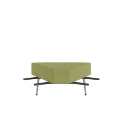 Pouf d'angle 60° Modul@ - tissu N - pieds métal