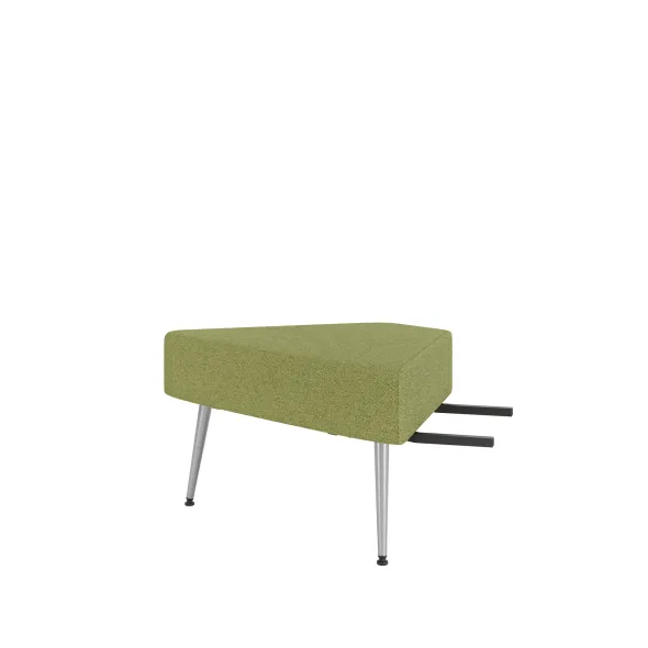 Pouf d'angle 60° Modul@ - tissu N - pieds métal