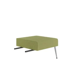 Pouf d'angle 90° Modul@ - tissu N - pieds métal