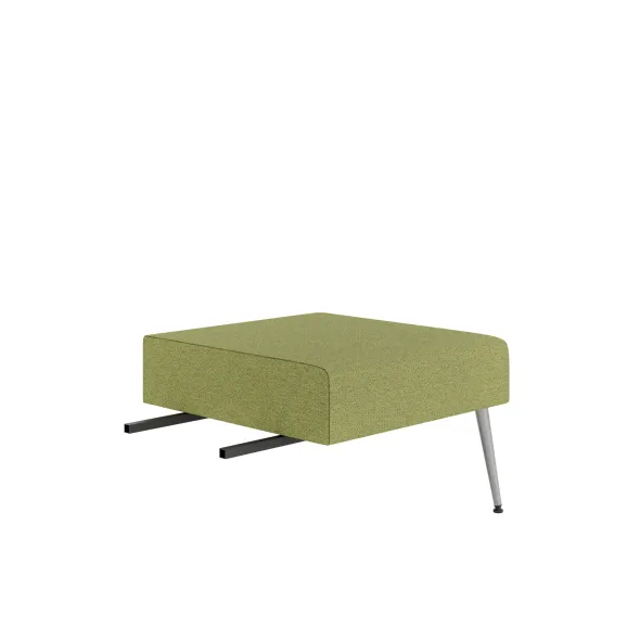 Pouf d'angle 90° Modul@ - tissu N - pieds métal