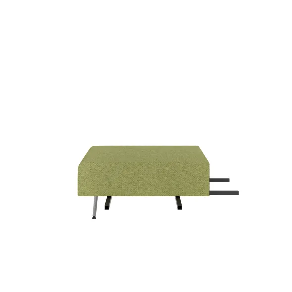 Pouf d'angle 90° Modul@ - tissu N - pieds métal