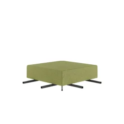 Pouf d'angle 90° Modul@ - tissu N - pieds métal