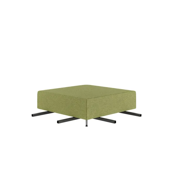 Pouf d'angle 90° Modul@ - tissu N - pieds métal