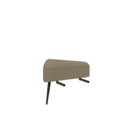 Pouf d'angle 60° Modul@ - tissu V - pieds métal