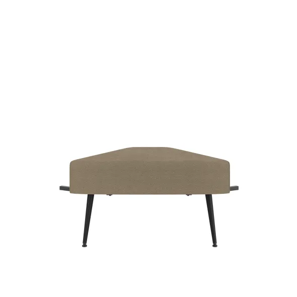 Pouf d'angle 60° Modul@ - tissu V - pieds métal