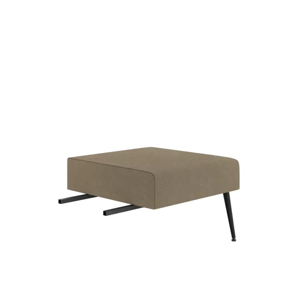 Pouf d'angle 90° Modul@ - tissu V - pieds métal