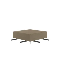 Pouf d'angle 90° Modul@ - tissu V - pieds métal