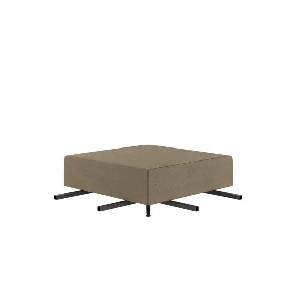 Pouf d'angle 90° Modul@ - tissu V - pieds métal