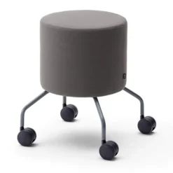 Pouf Drop - tissu - sur roulettes