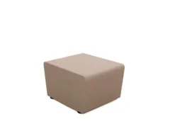 Pouf Mendi - textile enduit uni