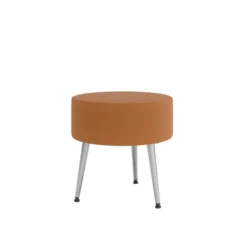 Pouf Modul@ Ø 45 x h. 45 cm - textile enduit - pieds métal