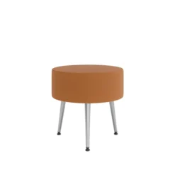 Pouf Modul@ Ø 45 x h. 45 cm - textile enduit - pieds métal