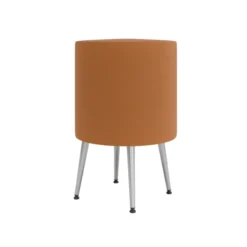 Pouf Modul@ Ø 45 x h. 69 cm - textile enduit - pieds métal