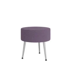 Pouf Modul@ Ø 45 x h. 45 cm - tissu D - pieds métal