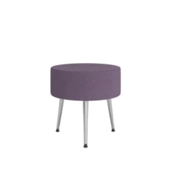 Pouf Modul@ Ø 45 x h. 45 cm - tissu D - pieds métal