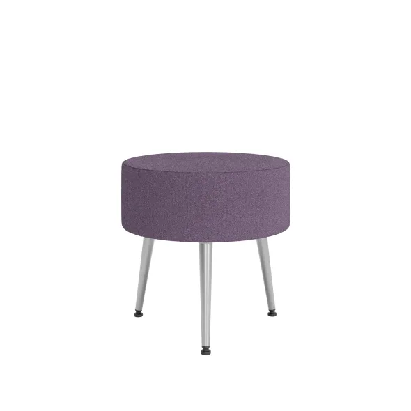 Pouf Modul@ Ø 45 x h. 45 cm - tissu D - pieds métal