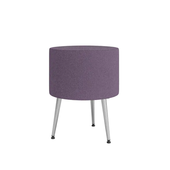 Pouf Modul@ Ø 45 x h. 58 cm - tissu D - pieds métal