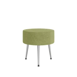 Pouf Modul@ Ø 45 x h. 45 cm - tissu N - pieds métal