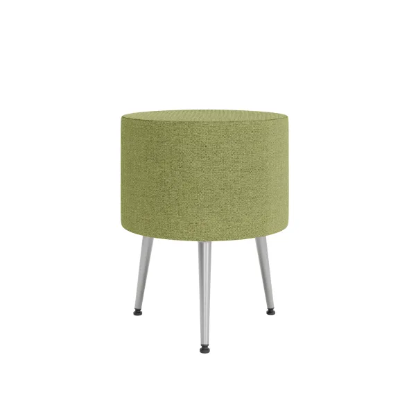 Pouf Modul@ Ø 45 x h. 58 cm - tissu N - pieds métal