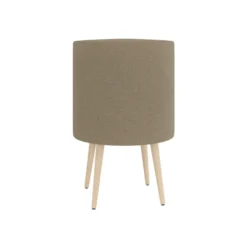 Pouf Modul@ Ø 45 x h. 69 cm - tissu V - pieds chêne vernis naturel