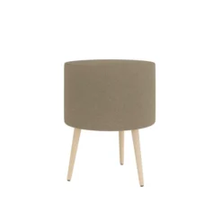Pouf Modul@ Ø 45 x h. 58 cm - tissu V - pieds chêne vernis naturel