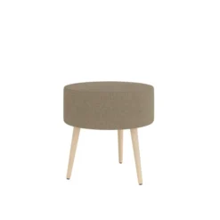 Pouf Modul@ Ø 45 x h. 45 cm - tissu V - pieds chêne vernis naturel