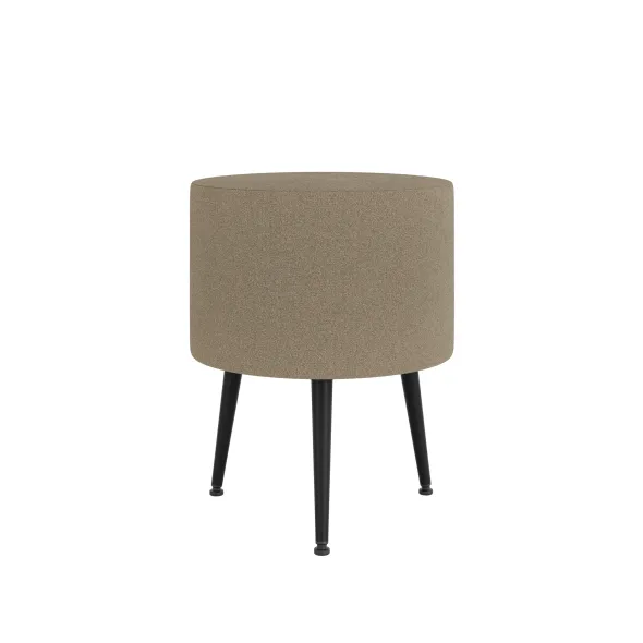 Pouf Modul@ Ø 45 x h. 58 cm - tissu V - pieds métal