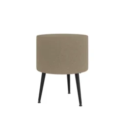 Pouf Modul@ Ø 45 x h. 58 cm - tissu V - pieds métal