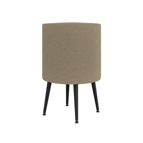 Pouf Modul@ Ø 45 x h. 69 cm - tissu V - pieds métal