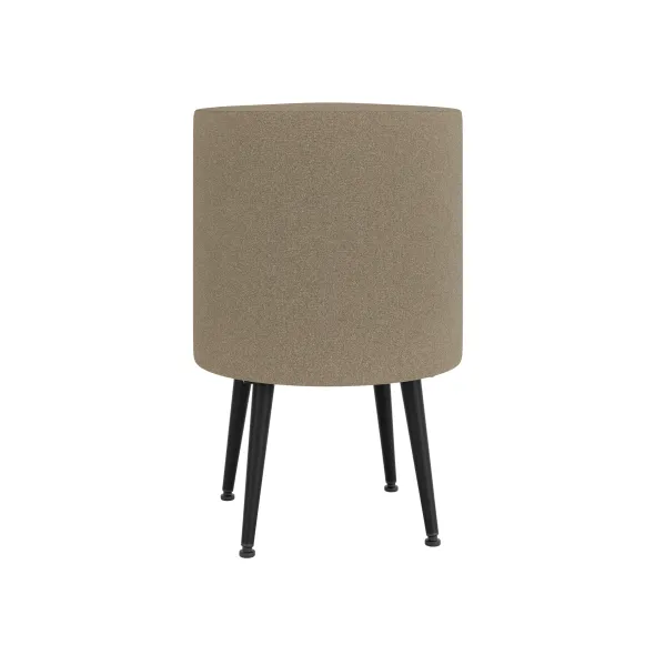 Pouf Modul@ Ø 45 x h. 69 cm - tissu V - pieds métal