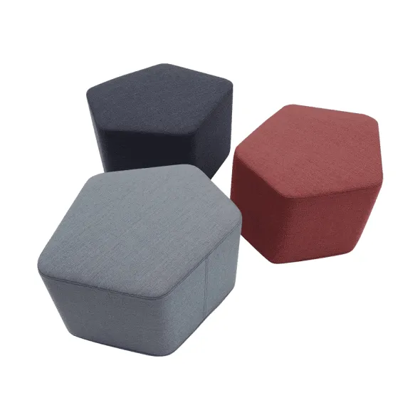 Pouf pentagone Lake - tissu
