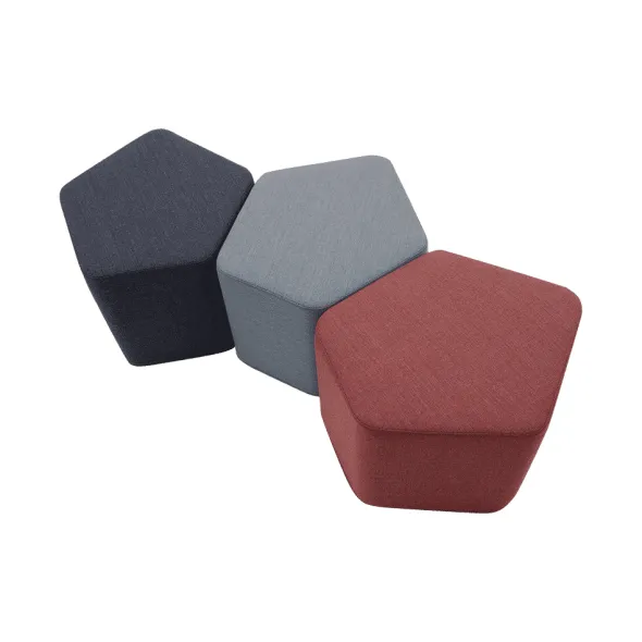 Pouf pentagone Lake - tissu