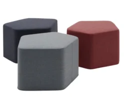 Pouf pentagone Lake - tissu