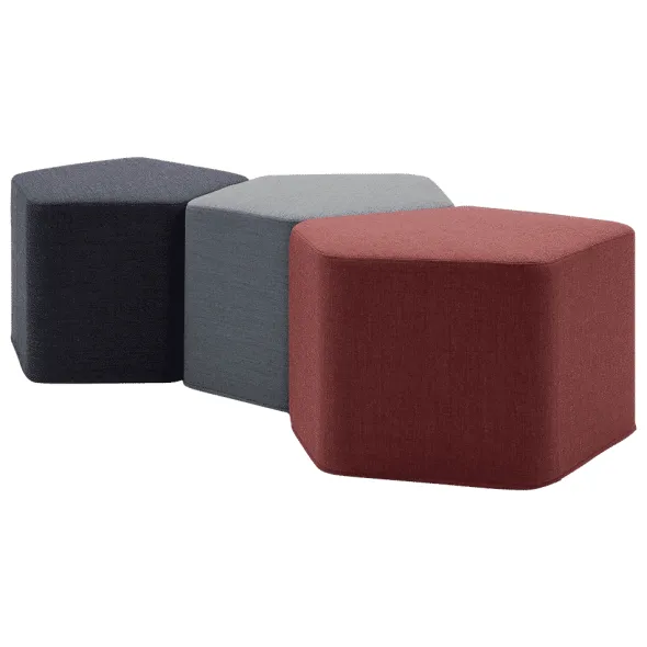 Pouf pentagone Lake - tissu