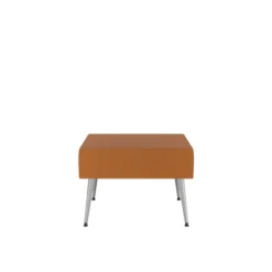 Pouf 1 place Modul@ - textile enduit - pieds métal