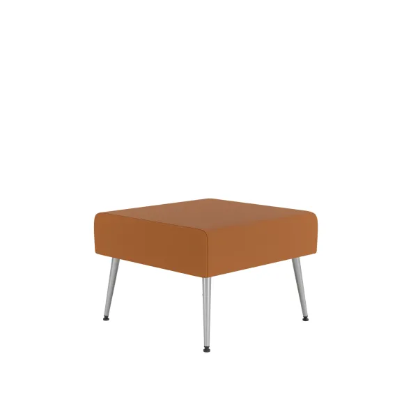 Pouf 1 place Modul@ - textile enduit - pieds métal