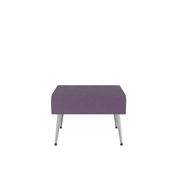 Pouf 1 place Modul@ - tissu D - pieds métal