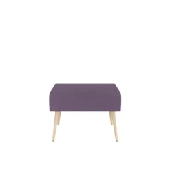 Pouf 1 place Modul@ - tissu D - pieds chêne vernis naturel