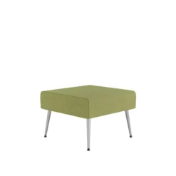 Pouf 1 place Modul@ - tissu N - pieds métal