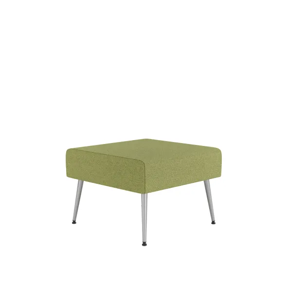 Pouf 1 place Modul@ - tissu N - pieds métal