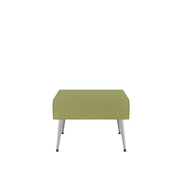 Pouf 1 place Modul@ - tissu N - pieds métal